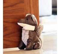 Dortech Cute Fox Door Stop for Home, 1kg Heavy Weighted Animal Door Stopper Floor, Soft Cuddly Fabric Stuffed Decorative Animal Door Stopper for Interior, Kids Room, Bedroom, Home & Office Décor