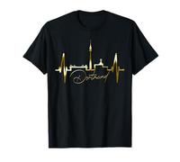 Dortmund Skyline Heartbeat Ruhrpott Germany I Love Dortmund T-Shirt