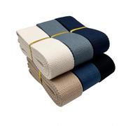 Dortrue 1.5 Inch Heavy Cotton Webbing 18 Yards 6 Colors Mixed Webbing Straps for Bags Handles,Tote Bag Webbing,Cloth Belt,Making Outdoor Supplies