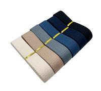 Dortrue 1 Inch Heavy Cotton Webbing 18 Yards 6 Colors Mixed Webbing Straps for Bags Handles,Tote Bag Webbing,Cloth Belt,Making Outdoor Supplies