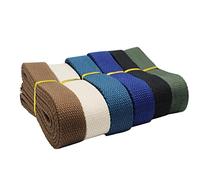 Dortrue Heavy Cotton Webbing 1 Inch 12 Yard 6 Colors Mixed Webbing Bag Handles, Bag Strap,Tote Bag Webbing，Cloth Belt,Making Outdoor Supplies