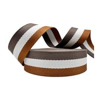 Dortrue Polyester Webbing Strap 1.5 inch Wide 12 Yard Striped Nylon Webbing for Bag Straps Replacement Crossbody,Shoulder Straps for Bags,Camera Purse Strap,Tote Bag Webbing