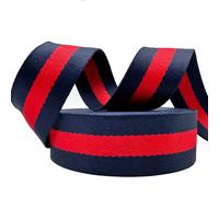 Dortrue Polyester Webbing Strap 1.5 inch Wide 12 Yard Striped Nylon Webbing for Bag Straps Replacement Crossbody,Shoulder Straps for Bags,Camera Purse Strap,Tote Bag Webbing