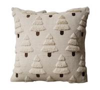 Dorugage Christmas Pillow Covers,3D Embroidered Christmas Tree Pillowcase,3D Embroidered Throw Pillow Covers | for Chair Bedroom Living Room Dorm Apartment Den Kid Room Yoga Holiday