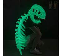 Dorugage Dinosaur Skeleton Costume | Glow In The Dark Dinosaur Skeleton Plush Wearable Costume | 3D Dinosaurs Skeletons Headgear Hat Outfit| Hat Outfit for Cosplay Props Fancy Dress Party