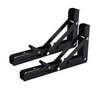 Dorugage Foldable Shelf Bracket,Folding Hinges Heavy Duty 2X | Space Saving 8-Inch Hardware Triangular Extension Rack for Microwave Kitchen Laundry Room Dining RV