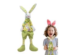 Dorugage Long Legs Bunny,Cute Easter Rabbit Stuffed Toy Long Legged - 16.5in Soft Handmade Easter Stuffed Fabric Bunnies Table Decor for Bedside Bookshelf Sofa