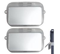 Dorugage Mirrors Clip for Phone - Pack of 2 Phone Clip Makeup Mirrors | Selfie Reflector with Cover, Cell Phone Mirrors, Clip Selfie Mirrors for Phone Back Camera Live Streaming
