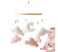 Dorugage Over The Crib Hangable Toy | Gym Rattle Pendant - Cloud-Shaped Plush Toys Stroller Bed Decoration for Nursery Play Crib Gym Birthday Baby Shower