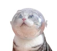 Dorugage Pet Grooming Muzzle - Transparent Breathable Cat Astronaut Muzzle,Lightweight Pet Accessories, Multipurpose Kitten Hood for Prevent Biting, Chewing, Licking