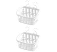 Dorugage Poolside Basket | 2 Pieces Pool Side Storage Basket | Hangable Ground Pool Baskets | Waterproof Towels Organizer Bin | Ground Pools Accessories | Pools Shelf for Toys,Towels, Beverages