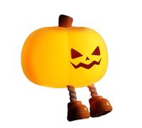 Dorugage Pumpkin Night Light | Cute Jack O Lantern | Halloween Pumpkins Lamp | Cordless Touch Control Silicone Bedside Nightlight with Adjustable Brightness & Timer for Baby Nursery Teen Girls