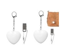 Dorugage Purse Light Handbag Lights | 2 Pieces Love Wallet Tote Bag Touch Sensing Light | Rechargeable Heart Bag Lamp for Inside Purse | LED Automatic Glow Heart Flashlight Keychain for Tote, Wallet