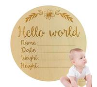 Dorugage Toddler Announcement Sign, Toddler Bith Date Name Announcement Sign, Parents Souvenir Capturing The Child Moment Novelty Keepsake for Nursery, Study Room