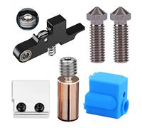 DORUNDEA Upgrade Idler Arm All Metal Bimetal Heatbreak Nickel Plated Copper Heater Block Nozzles 0.4mm Compatible with Artillery Sidewinder X1 X2 Genius Titan Extruder Volcano Hotend Parts 3D Printer