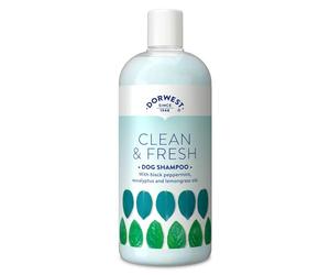 DORWEST Clean & Fresh Shampoo for Dogs, 500ml, All-Natural Pet Shampoo - Sensitive Aloe Vera Formula with Lemongrass, Eucalyptus & Black Peppermint Essential Oils