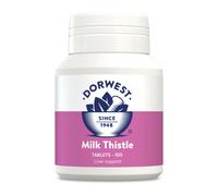 Dorwest Milk Thistle Tablets for Dogs and Cats, 100 Tablets, Supports Liver Function, Antioxidant for Dogs, Immune System Heath, Natural Supplement - Pack of 1