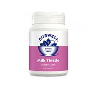 Dorwest Milk Thistle Tablets for Dogs and Cats, 200 Tablets, Supports Liver Function, Antioxidant for Dogs, Immune System Heath, Natural Supplement