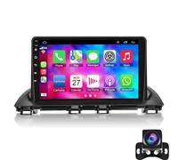 Dorwioll Android 15 Car Radio Stereo For Ma-zda 3 Axela 2014-2019, 9 Inch IPS Touch Screen Radio Wireless Carplay&Android Auto With Support Bluetooth GPS WiFi Back-up Camera SWC FM(Color:4G 3+32G)