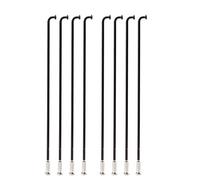 DoRysk 18 Pieces 274-289 mm Steel Bicycles Spokes Bike Wheel Radius Knitting Needle Spokes Electric Bike Copper Nipple Accessories Mountain Road Bike Spoke (18 Pieces 277 mm)