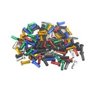 DoRysk 50 Pieces Bike Metal Spoke Nipple Replacement for 14G 2 mm Spoke MTB Mountain Bike Bicycle Riding Cycling Parts (Green)