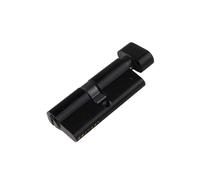 DoRysk All Brass Black Cylinder Lock Door Window Security 60 70 80 90 100mm Cylinder Living Room Lock Handle Customized Brass Key(60mm)
