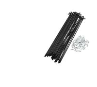 DoRysk Bicycle Spoke Kit 12G 148mm 154mm 163mm 173mm - 305mm Length Bicycle Wheel Spokes with Nipples Carbon Steel Black 36pcs (12G-148mm-36pcs)