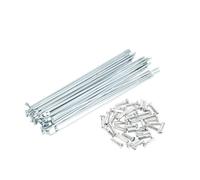 DoRysk Bicycle Spokes Bicycle Wheel Spokes 14G 125 mm 135 mm 138 mm 171 mm 177 mm 185 mm 202 mm 205 mm Length Carbon Steel Galvanised (36pcs-216 mm)