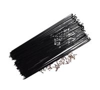 DoRysk Bicycle Spokes, Stainless Steel, Steel Wire, 14 g, No. Car with Copper Cap, 259 mm, Pack of 10 (Length 265 mm)