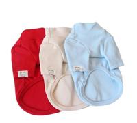 DoRysk Cashmere Pet Dog Sweatshirt High Collar Soft Fleece Bottom T Shirt Medium Puppy Overalls Warm Clothing For Cats(Red,XL)