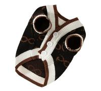 DoRysk Dog Clothes For Small Dogs Winter Warm Dog Sweater Chihuahua French Bulldog Clothing Pet Items Knitted Cardigan Sweater(Black,S)