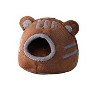 DoRysk Winter Sleep Comfort Cat Bed Cute Shape Nest Pets Tent Cozy Cave For Cats House Soft And Self Warming Kitten Beds(Brown,S)