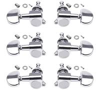 Doryum 6PCS 3L3R Acoustic Guitar Tuning Pegs Machine Head Tuners, Knobs Tuning Keys, Wear-Resistant, Guitar String Tuning Pegs Machine, Enclosed Locking Tuners for Electric or Acoustic Guitar