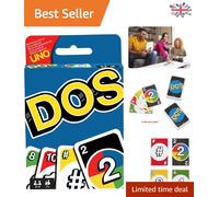 DOS Card Game - Family Fun for 2-4 Players with Color Matching Challenge