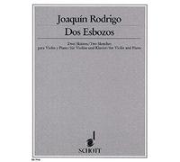 Dos Esbozos: Two Sketches. violin and piano.