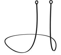 Dosanjh Earplug Lanyard, Soft Durable Flexible Premium Silicone Cord | Works with Most Earplugs w/Removable Tips Compatible with Everyday, Loop Quiet/Engage/Experience, Vibes and More (Black)