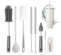 Dosanlues 8Pcs Water Bottle Cleaner Brush Compatible with Stanley, Multipurpose Brush Cleaner Kit with Nylon Straw Brush 4 in 1 Bottle Gap Cleaner and Silicone Cup Cleaners