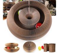 Dosanlues Magic Organ Cat Scratcher Board with 2 Bell Ball, Cat Ball Adventure The Ultimate Interactive Mental Physical Exercise for Indoor Cats Toy