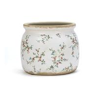 Dosayes Vintage Ceramic Ice Crack Flower Pot with Drainage Holes, Country Rustic Planters for Indoor and Outdoor,Tuscan Decor,Home,Living Room, Garden Decor, Gardening Gift (French)
