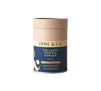 Dose & Co Collagen Protein Powder - Vanilla, 420g | Hydrolysed Type I & III Collagen Peptides with 20g Whey Protein per Serving | Gluten Free, Non-GMO | Hair, Skin, Nails & Muscle Support