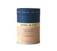 Dose & Co Dairy-Free Bovine Collagen Creamer - Vanilla 340g | 17 Servings | Peptiplus® Hydrolysed Type I & III Bovine Collagen | 12g Protein | Skin, Hair & Nails | Coffee Creamer | Halal, Gluten-Free