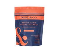 Dose & Co Marine Collagen Beauty Elixir Powder 150g | 5,000mg Marine Collagen Peptides, Hyaluronic Acid & Beauty Vitamins | Supports Skin Elasticity, Firmness & Hydration (Strawberry Lemonade)