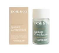 Dose & Co Radiant Complexion Capsules - 30 Capsules | Hyaluronic Acid + SkinAx2™, Vitamins & Zinc | Supports Skin Radiance, Hydration & Elasticity | Vegan, Gluten-Free Daily Skin Supplement