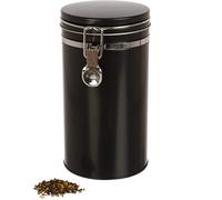 Dosenritter | Coffee tin/storage tin with swing top and silicone seal, airtight made of metal for 500g coffee powder | 20 x 10.4cm (H,ø) | ideal as a flour or rice tin