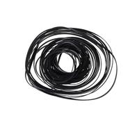 DOSERTY 100PCS Mix Size Flat Belts 4mm Rubber Belts Cassette Tape Belt 40-135mm Fold Length For Drives Square Cassette Tape Belt