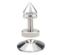 DOSERTY 1Set Silver Metal Music Box Spikes Insulation Feet Enhances Sound In HiFi Systems Auditory Isolation Pad Sound Enhancer