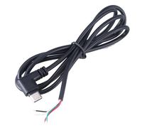 DOSERTY 25cm/1m/2m USB Male To Open End 4Pin Power Cable Extension Cord Charging Wire 5V3A For Camera LED Light Routers