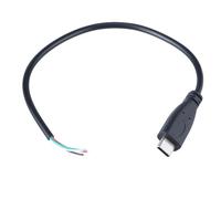 DOSERTY 25cm/1m/2m USB Male To Open End 4Pin Power Cable Extension Cord Charging Wire 5V3A For Camera LED Light Routers