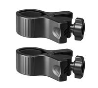 DOSERTY 2Pcs Universals Clip Holders with Adjustable Width for Microphones Hair Dryer Flashlight Using 17mm Ball Joint Adjustable Mics Clip