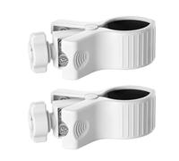 DOSERTY 2Pcs Universals Clip Holders with Adjustable Width for Microphones Hair Dryer Flashlight Using 17mm Ball Joint Adjustable Mics Clip